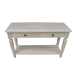 IC International Concepts Vista Console/Sofa, Unfinished Accent Table IC International Concepts