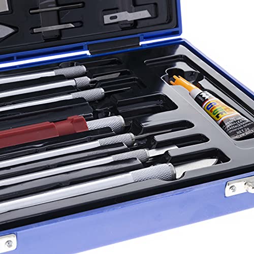 Mini Hobby Knife Set With Case Exacto Blades Kit For Carving And Whittling