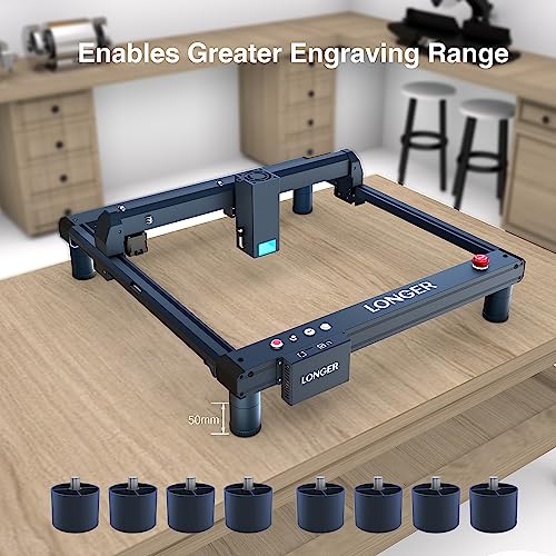 Longer 8Pcs Laser Engraver Raiser Laser B1 Engraving and Cutter Machine, Laser Engraving Machine Riser, Eight Pieces of Raised Footpads Longer