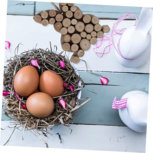 Yardenfun 2 Pcs Rabbit Pendant Unique Carrot Adornment Unfinished Bunny Cutouts Home Accessories Easter Wood Shapes Wood Clothes Rack Simulation Yardenfun