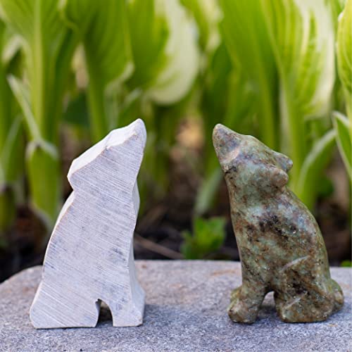 STUDIOSTONE CREATIVE DIY Arts & Crafts Carving Kit Kids Adults Wolf Sculpture Soapstone - WoodArtSupply