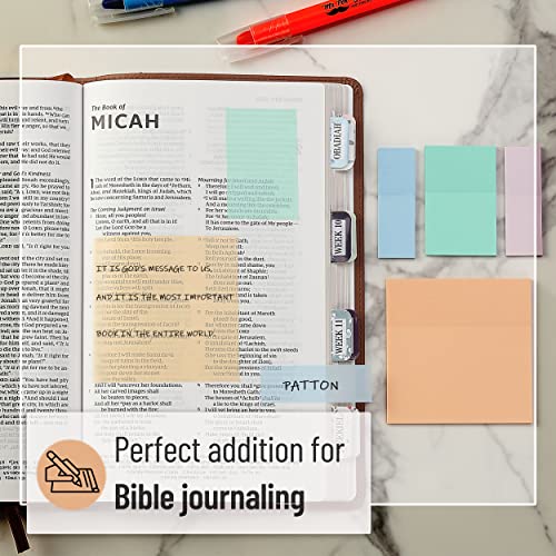 Mr. Pen- Transparent Sticky Notes, 200 pcs, Pastel Colors, See Through Sticky Notes, Sticky Notes Transparent, Sticky Notes Clear, Annotation Sticky Mr. Pen