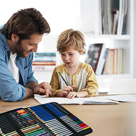 H & B 72PCS Drawing Supplies Sketching Set,Art Kit include Drawing & Colored Pencils for Adults Artists Kids.Pro Art Sketch Supplies with H & B