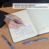 WRITECH Fine Point Gel Pens: Retractable 0.7mm Blue-Ink Color Pen for Journaling Smooth Writing Fine Point Tip Quick-dry Ink No Bleed Set 10ct WRITECH