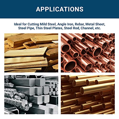 Benchmark Abrasives 10" TCT Saw Blades, Tungsten Carbide Tipped Circular Metal Cutting Saw Blades for Steel, Stainless Steel, Nickel, Titanium, Benchmark Abrasives