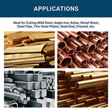 Benchmark Abrasives 10" TCT Saw Blades, Tungsten Carbide Tipped Circular Metal Cutting Saw Blades for Steel, Stainless Steel, Nickel, Titanium, Benchmark Abrasives