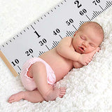 Smlper Growth Chart for Kids,Child Height Chart Ruler for Wall,Wood Frame Fabric Canvas Height Measurement Ruler for Kids Nursery Room,Removable Wall Smlper