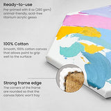 ARTEZA Acrylic Pouring Paint Kit, 36 Pieces, Bright and Iridescent Pouring Paint, Pearlized Paint, 3D Fabric Paint, Chunky Glitter, Wood Slices, ARTEZA