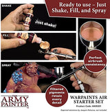 The Army Painter Starter Airbrush Paint Set and Airbrush Thinner - Acrylic Air Brush Painting Set, Airbrush Paint Thinner - Warpaints Air Brush The Army Painter