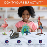 4-in-1 3D Wooden Bird Puzzle Set for Creative Kids - DIY Model Building Kits Smartstoy