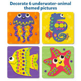 Skillmatics Art Activity - Fun with Foam Underwater Animals, No Mess Sticker Art for Kids, Craft Kits, DIY Activity, Gifts for Boys & Girls Ages 3, Skillmatics
