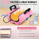 11-30 OZ Tumbler Heat Press Machine, Mug Cup Heat Press DIY Sublimation for 11OZ 16OZ 20OZ 30OZ Skinny Tumblers Glass/Ceramic/Aluminium Mug Coffee Whubefy
