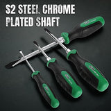 SK 6-Piece Slotted Screwdriver Set, Magnetic Screwdriver Set, S2 Steel, SureGrip Handle SK