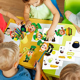 chiazllta 30 Packs St. Patrick's Day Craft Kits DIY Leprechauns Art Craft for Preschool Kids, St. Patrick’s Day Make Your Own Leprechauns Paper Craft chiazllta
