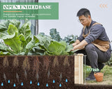 AMERLIFE 18 Inch Deep Wooden Raised Garden Planter 8x4FT Extra Large Raised Garden Bed Planter Box Garden Planters for Deep-Rooted Plants Outdoors AMERLIFE