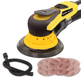 PHENDO Electric Random Orbital Sander Brushless 350W 3A Multi-function Variable Speed Corded Orbital Sanders Machine For Woodworking, Car, Drywall PHENDO