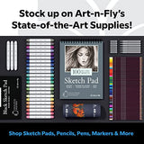 Art-n-Fly Ultra Fine Tip 003 Black Inking Pens 3 Pack with Waterproof Archival Ink Pen Fineliner - No Bleed Fine Point Pens for Bullet Journaling, Art-n-Fly