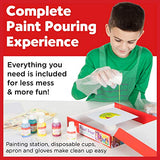 Faber-Castell Do Art Paint Pour Studio - No Mix Acrylic Paint Pouring Set for Kids - Makes 6 Fluid Art Projects, Multi (FC14342) Faber-Castell