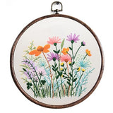 Maydear Stamped Embroidery Kit for Beginners with Pattern, Cross Stitch kit, Embroidery Starter Kit Including Embroidery Hoop, Color Threads and Maydear