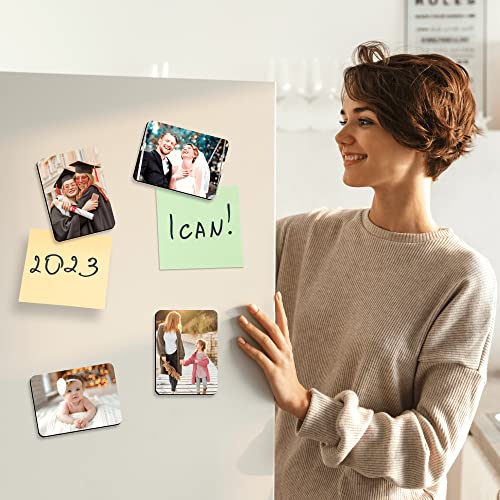 Sublimation Magnet Blanks, 30PCS Personalized Sublimation Blank Refrigerator Magnet - Rectangular Fridge Magnets Bundle Set for Kitchen Oven Décor