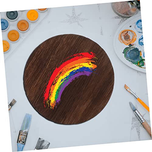 Zerodeko 15 Pcs Carbonized Round Wood Chips Wooden Coasters DIY Unfinished Christmas Ornament Unfinished Wood Cutout Riser Christmas Ornaments Zerodeko