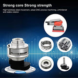 Air Orbital Sander, Air Square Orbit Finishing Sander, Professional Orbit Pneumatic sheet Sander Alloy Steel Air Palm Sanding Sandpaper Machine for Luqeeg