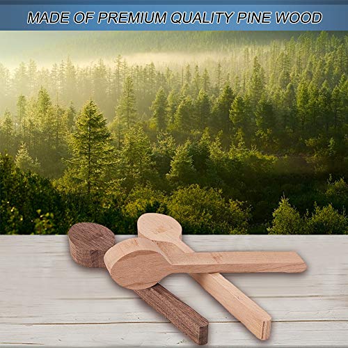 GORGECRAFT 3pcs Wood Carving Spoon Blank Kit Beech and Walnut Cherry Wood Spoon Wooden Unfinished Spoons for Craft Whittler Starter Carving GORGECRAFT