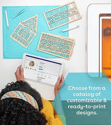 Glowforge Aura Craft Laser Cutter - Just a click to print gifts, cards, decor, & more. Hundreds of materials like wood, acrylic, even chocolate. Glowforge