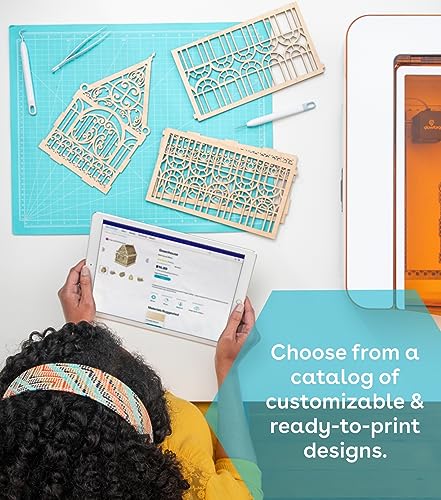 Glowforge Aura Craft Laser Cutter - Just a click to print gifts, cards, decor, & more. Hundreds of materials like wood, acrylic, even chocolate. - WoodArtSupply