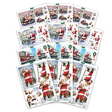 Katy Sue Santa Claus-Themed Paper Tole 3D Die Cut Decoupage Selection Pack. Contains 12 Die-Cut Sheets in Letter Size (4 Designs, 3 Copies of Each) - Katy Sue