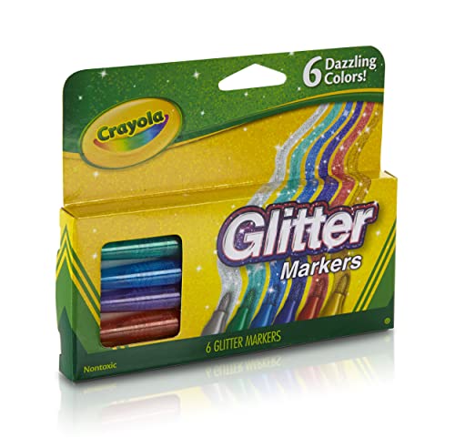 Crayola Glitter Markers 6ct Crayola
