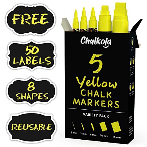 Chalkola Artist Bundle - 5 Green Variety + 5 Yellow Variety Chalkola