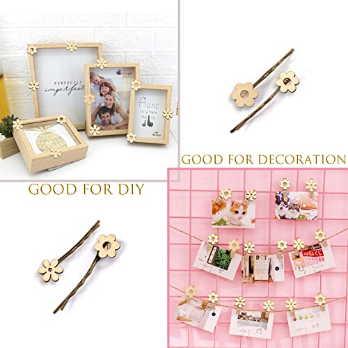 UR URLIFEHALL 100 Pcs Plum Bossom Wood Cutouts Ornaments Unfinished Laser Cut Flower Wooden Paint Crafts for Scrapbooking Crafts Homemade Gifts UR URLIFEHALL