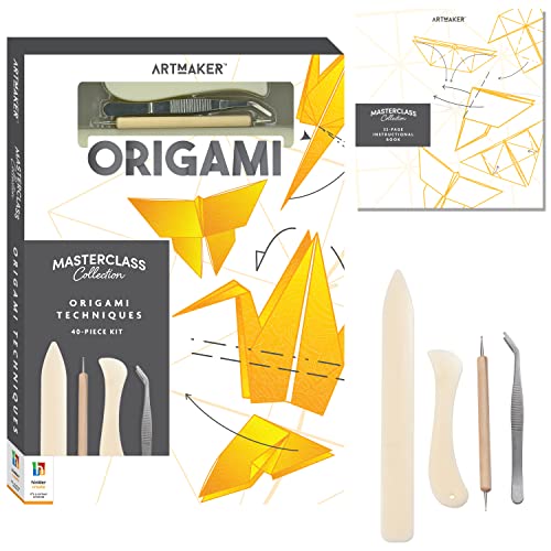 Hinkler Art Maker Masterclass Collection: Origami Techniques Kit - Beginner to Advanced Origami - Japanese Art - Origami Guide - Craft Kits - Arts Hinkler