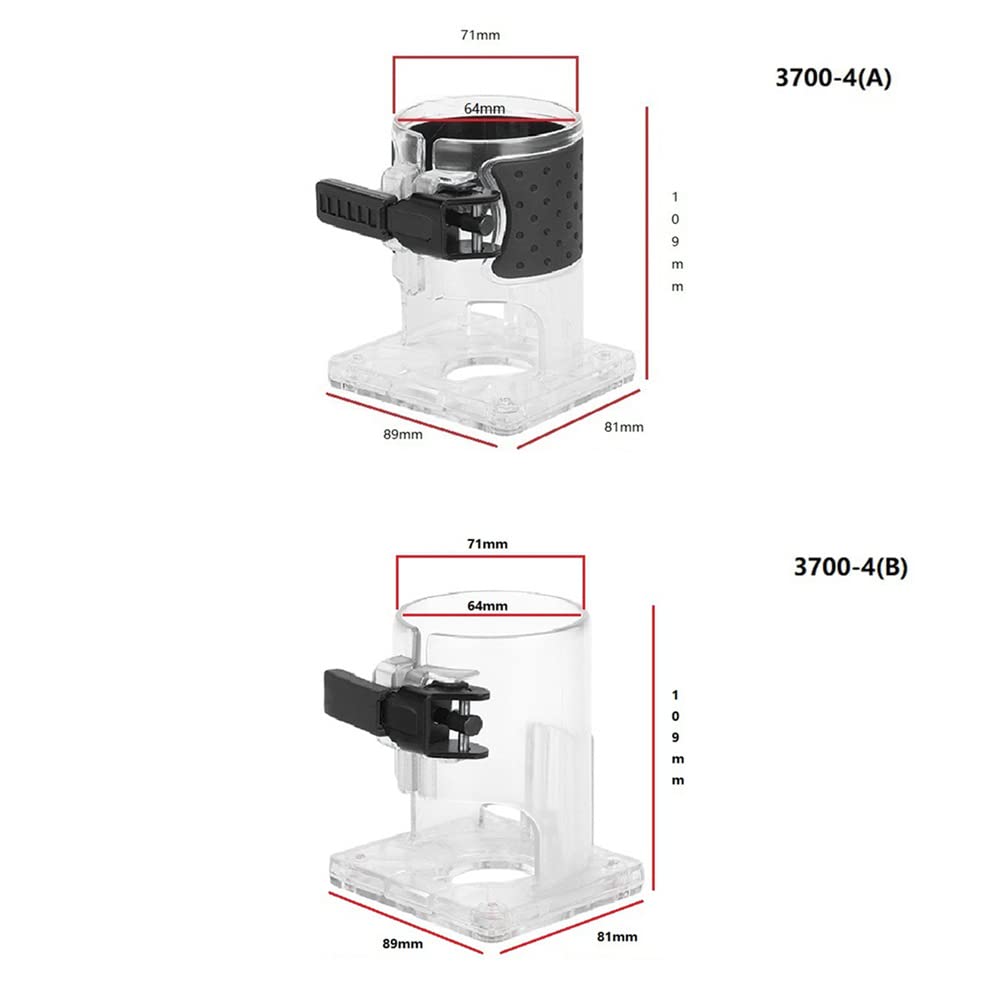 Woodworking Trimmer Base Plastic Base Board Edge Cutter for Makita RT0701C WU601 - WoodArtSupply