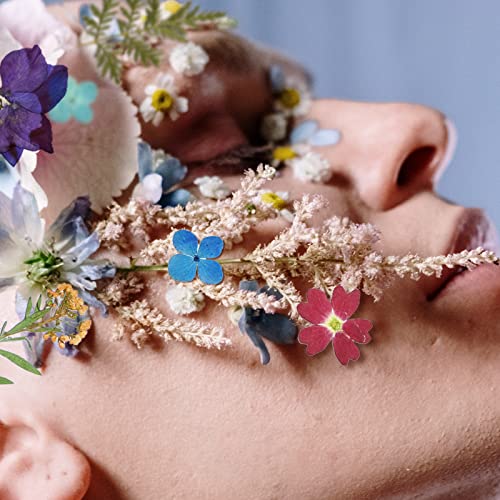 CONVELIFE Dried Flowers for Resin, 120pcs Natural Flowers and Leaves Compressed, Vacuum Packed DIY Dried Flowers for Epoxy, Jewelry, Candles, Soap, CONVELIFE