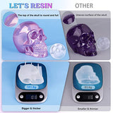 LET'S RESIN Silicone 3D Large Skull Shape Molds, Skeleton Skull Epoxy Resin Mold for Candle Making, Home Decor, Outdoor, Resin Casting Art Crafts LET'S RESIN