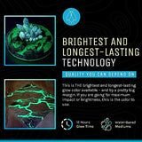 Glow in The Dark Pigment Powder - Neutral and Fluorescent Color for Art Painting, Fine Art, Nail Art Paint, and DIY Crafts - Non-Toxic, Long Lasting Art 'N Glow