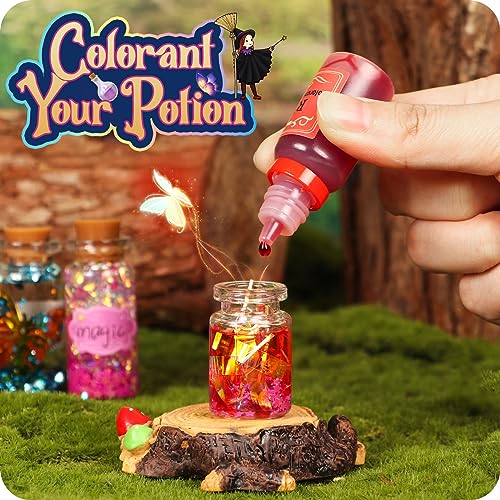 Alritz Fairy Polyjuice Potion Kits for Kids, 20 Bottles Magic DIY Mixies Potions, Christmas Decorations Creative Crafts Toys for Girls 6 7 8 9 10 Alritz