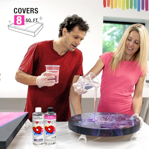 ArtResin - Epoxy Resin - Clear - Non-Toxic - 32 oz (16 oz Resin + 16 oz Hardener) (946 ml) ArtResin