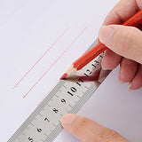 ZZTX Metal Ruler Stainless Steel Ruler Straight Edge Measuring Tool 6 Inch +12 Inch + 16 Inch 6 Pack Set ZZTX