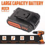 COMOWARE 20V Cordless Drill Set Combo Kit,120 Pcs Tool Kit for Home, Household Tool Sets for Men, Basic Tool Kit with Power Drill, Tool Set with COMOWARE