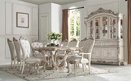 ACME Furniture Wooden Frame Hutch and Buffet, Antique White Acme Furniture