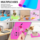 Silicone Mat, Silicone Mats for Crafts, Silicone Craft Mat, 2 Pack 15.7" x 11.8", Large Silicone Mat, Silicone Sheet, Silicone Mats for Resin KQNBI