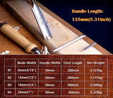 ATOPLEE 4 Piece Wood Chisel Set for Woodworking, Professional Wood Chisel Tool Carpenter Gouge CR-V Steel Semi-Circular Edge Sharp Blade ATOPLEE