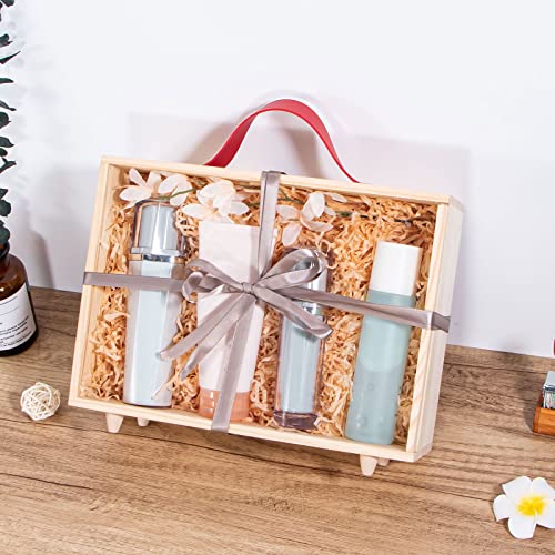 Wooden Display Case for Collectibles, Useekoo Wood Gift Box Storage Container with Handle and Slide Acrylic Lid, Shadow Box Unfinished Rustic Desktop Useekoo