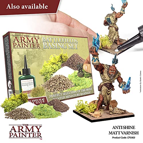 The Army Painter Anti Shine Matt Spray for Miniature Painting - After Quickshade Spray Paint Top Coat Acrylic Varnish - Satin Finish Spray for The Army Painter