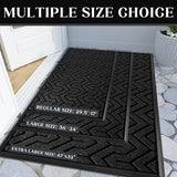 Yimobra Door Mat, All-Season Outdoor Indoor Durable Doormat for Home Entrance Floor, Heavy Duty Non Slip Front Door Mats Outdoor, Easy to Clean, Yimobra