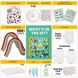 MY CREATIVE CAMP Beginner's Quilling Kit - DIY Craft Kit for Kids and Adults - 10 Projects with Instructions, Storage Box, Gem Stickers, Tools, MY CREATIVE CAMP