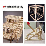 BILLIOTEAM 25 Pack Unfinished Wooden Square Dowel Rod,Hardwood Square Dowel Sticks for DIY Crafts Projects,Home Decor(1/2" x 12") BILLIOTEAM